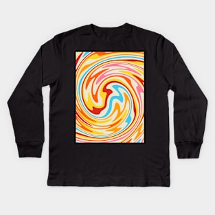 Ice Cream Swirl Kids Long Sleeve T-Shirt